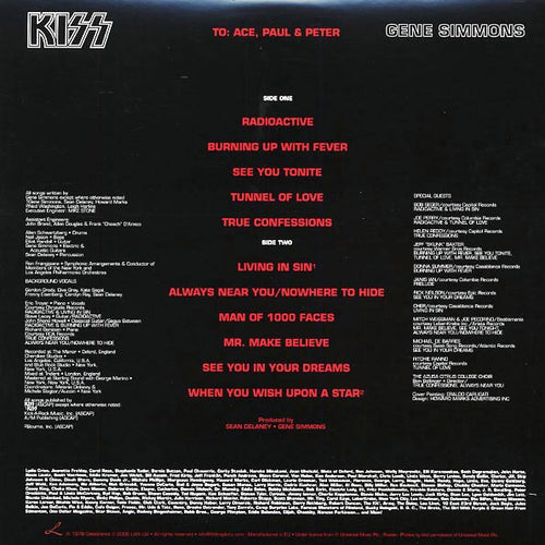 Kiss “Gene Simmons” picture disc