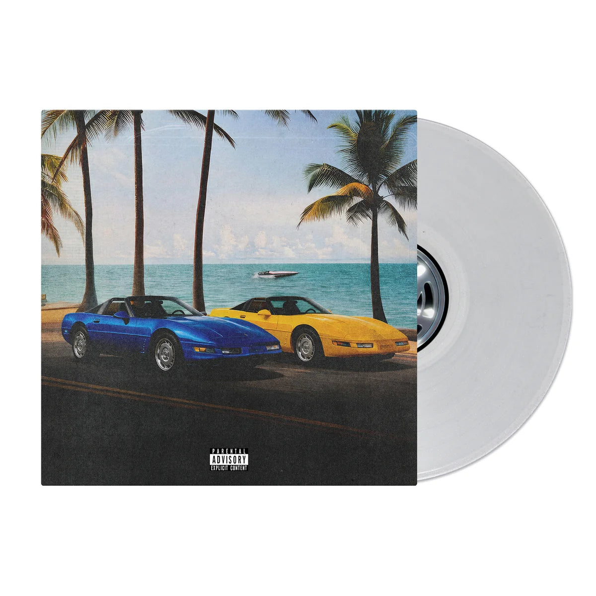 CURREN$Y, WIZ KHALIFA & HARRY FRAUD “ROOFLESS RECORDS FOR DROP TOPS” (METALLIC CLEAR LP) *PRE-ORDER*