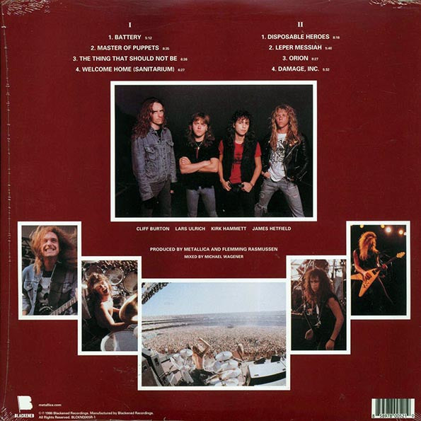 Metallica “Master Of Puppets” (2017 PRESS)