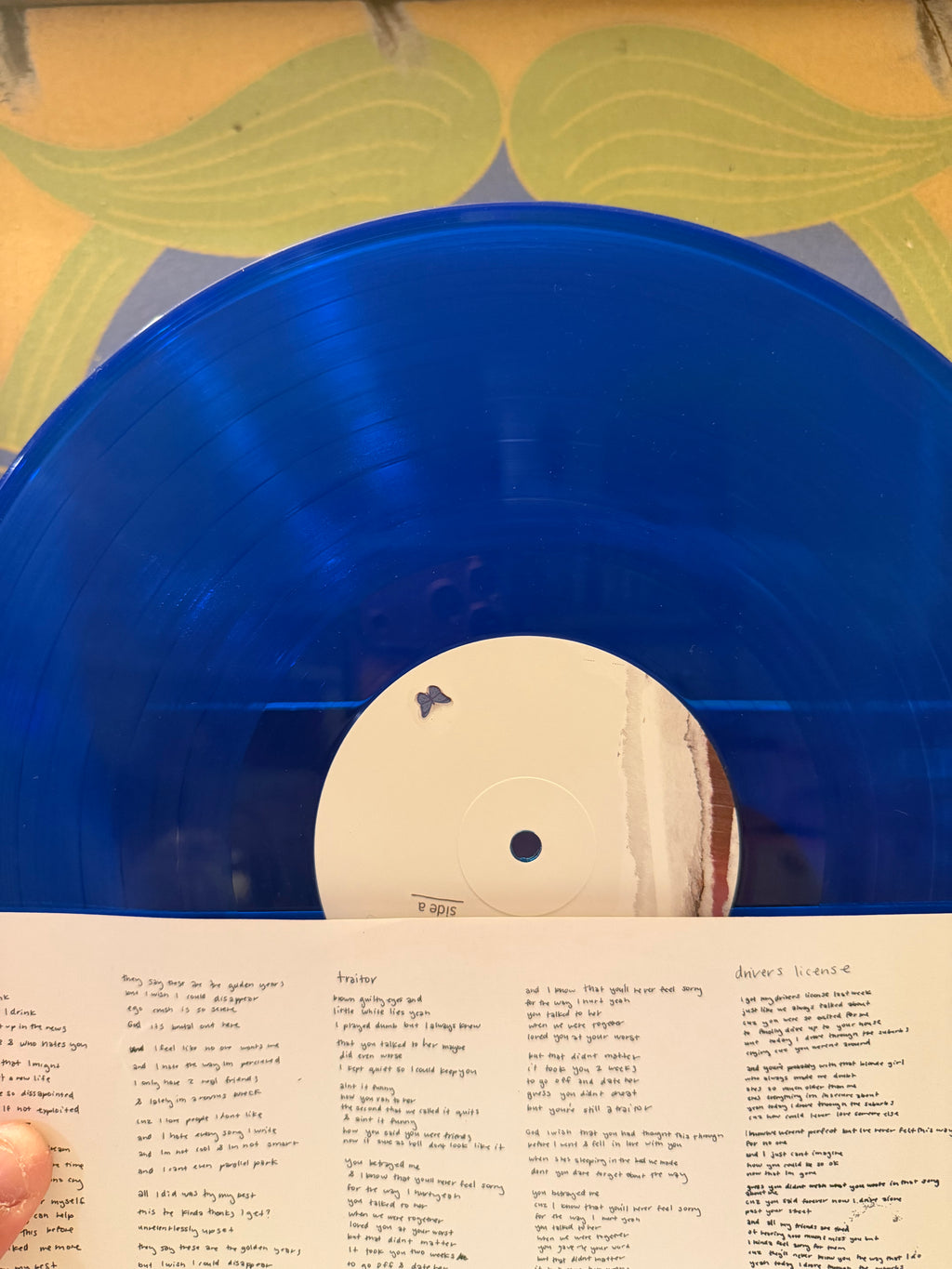 Olivia Rodrigo “Sour” Translucent Blue Vinyl LP