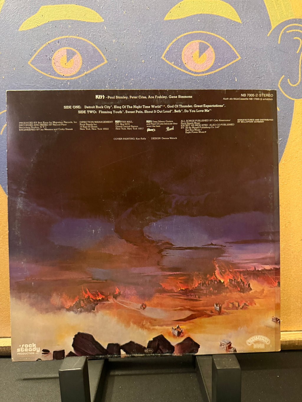 Kiss “Destroyer” 1977 Early Bellaphon version NB7005 z