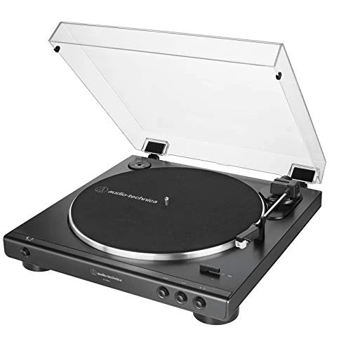 Audio Technica AT-LP60X-BK Fully Automatic Belt-Drive Stereo Turntable, Black