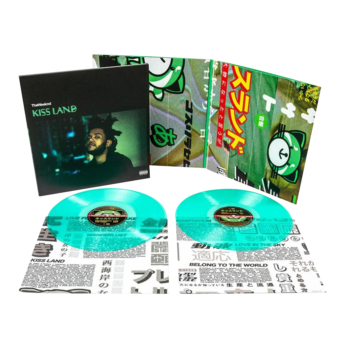 The Weeknd “KISS LAND” (2LP/SEAGLASS VINYL)