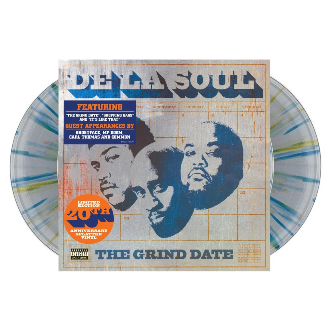 DE LA SOUL "THE GRIND DATE (20TH ANNIVERSARY)"SPLATTER VINYL 2LP