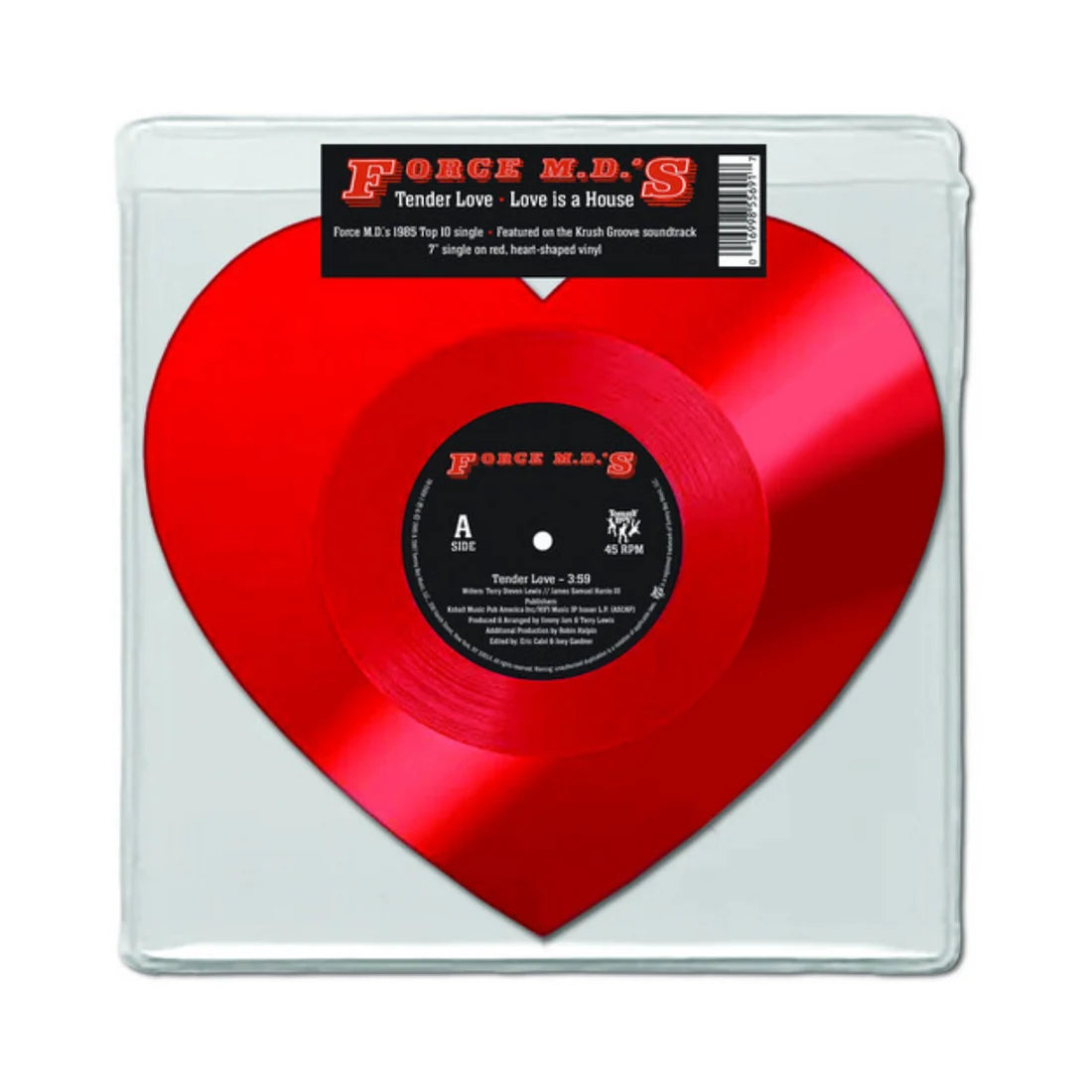 Force M.D.”S “TENDER LOVE/LOVE IS A HOUSE” (RED 7 INCH HEART SHAPE VINYL)