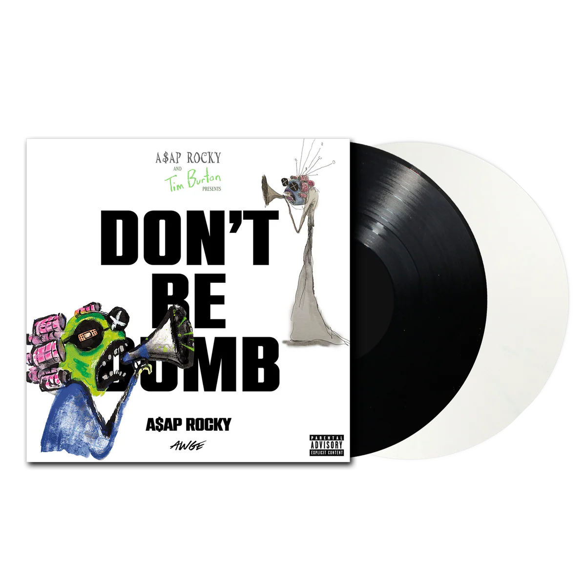 A$AP ROCKY “DON’T BE DUMB” (2LP) BLACK/WHITE VINYL