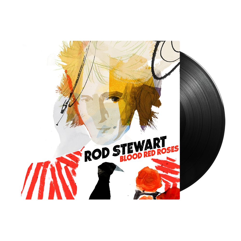 Rod Stewart "BLOOD RED ROSES" 2LP GATEFOLD