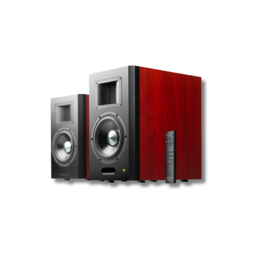 Airpulse A300PRO Hi-Res Audio Certified Active Speaker System Built-in Amplifier Optical, Coaxial, Bluetooth 5.0 aptX, RCA, AUX, and USB Inputs - Pair