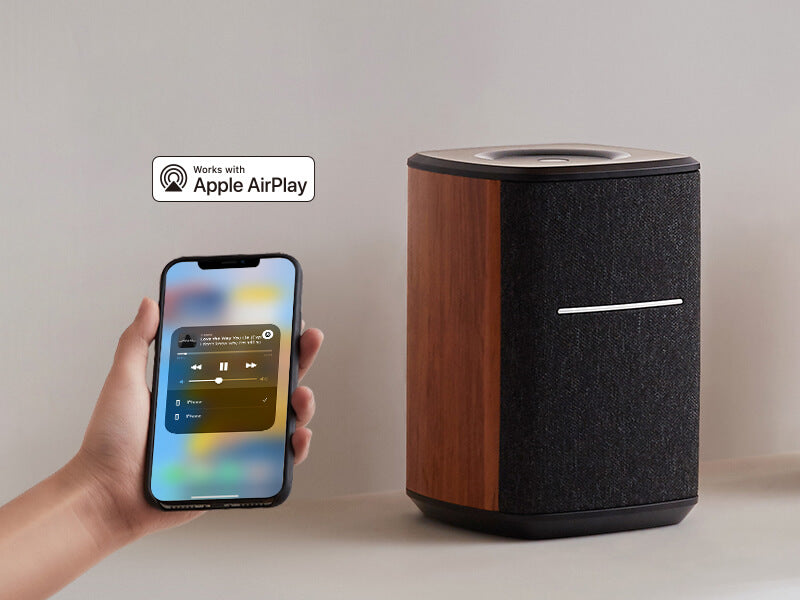 Edifier MS50A Tabletop Wi-Fi Bluetooth v5.0 Smart Speaker 40 Watts (Brown)